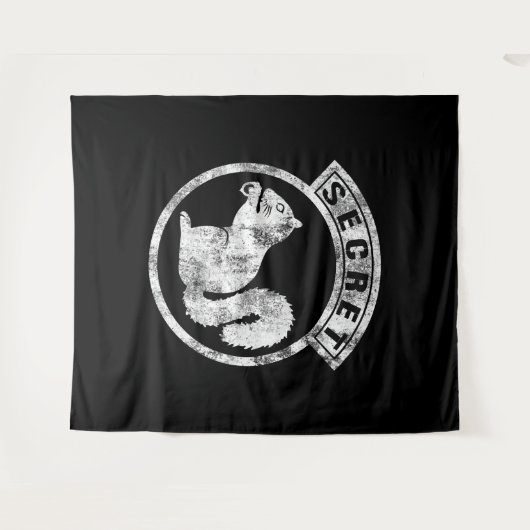 Gehörloses Eichhörnchen - beschädigt - Typ 1 Wandteppich (Vorderseite (Horizontal))