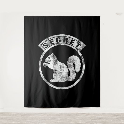 Gehörloses Eichhörnchen - beschädigt - Typ 1 Wandteppich (Vorderseite)