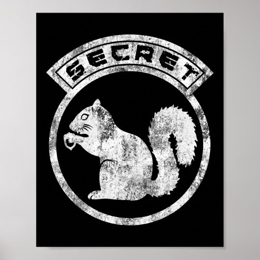 Gehörloses Eichhörnchen - beschädigt - Typ 2 Poster (Vorne)