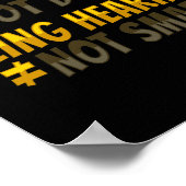 Gehörloses Gehör der Hand Gesture Sensibilisierung Poster (Ecke)