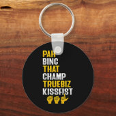 Gehörloses Gehör der Handgeenke - Bewusstsein für  Schlüsselanhänger (Vorderseite)