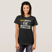 Gehörloses Pride Awareness ASL Gebt Sprache Null T-Shirt (Vorne ganz)