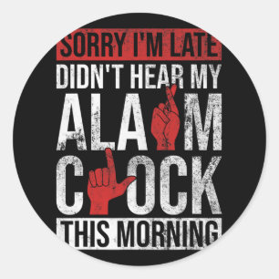 Gehörlosigkeit Bewusstsein und Gehörhilfe Runder Aufkleber