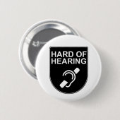 Gehörlosigkeit Button (Vorne & Hinten)