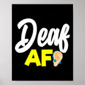 Gehörlosigkeit - Gehörlosigkeit - Gehörhaftes Bewu Poster (Vorne)