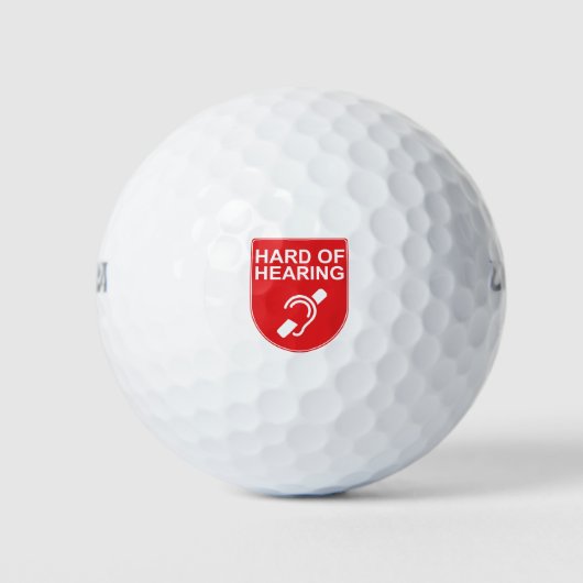 Gehörlosigkeit Golfball (Vorderseite)