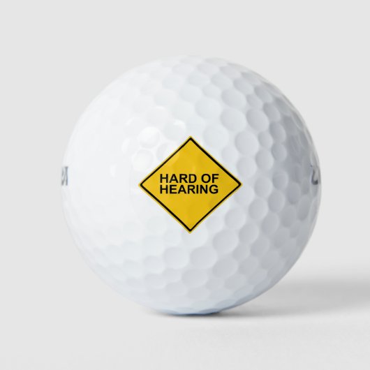 Gehörlosigkeit Golfball (Vorderseite)
