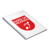 Gehörlosigkeit Notizblock (Rechte Seite)