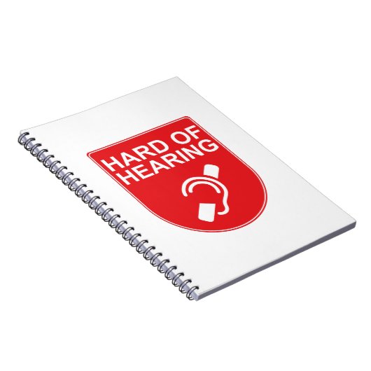Gehörlosigkeit Notizblock (Rechte Seite)