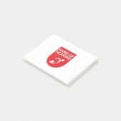 Gehörlosigkeit Post-it Klebezettel (angewinkelt)