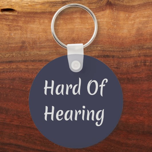 Gehörlosigkeit Schlüsselanhänger (Vorderseite)