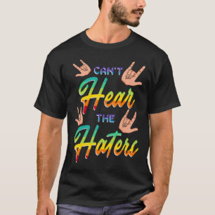 Gehörlosigkeits-Bewusstsein Hörgerät Implantat Asl T-Shirt