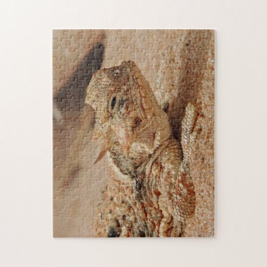 Gehörnte Eidechse Puzzle (Vertikal)