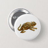 Gehörnte Eidechse Texas Button (Vorne & Hinten)