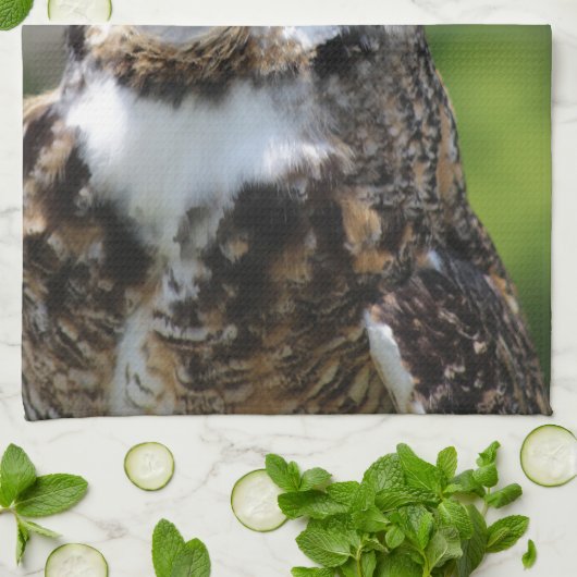 Gehörnte Eule Handtuch (Gefaltet)