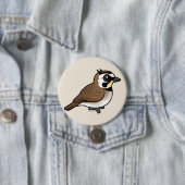 Gehörnte Lerche Button (Beispiel)