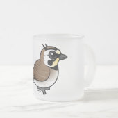 Gehörnte Lerche Mattglastasse (VorderseiteRechts)