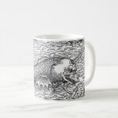 Gehörnte Seeschlange/Monster Kaffeetasse (VorderseiteRechts)