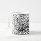 Gehörnte Seeschlange/Monster Kaffeetasse (Vorderseite Links)