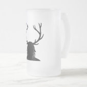 Gehörnter Gott Mattglas Bierglas (VorderseiteRechts)