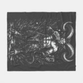 Gehörnter Wintersatyr — von BurnsInHell Fleecedecke (Vorderseite (Horizontal))