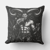 Gehörnter Wintersatyr — von BurnsInHell Kissen (Vorderseite)