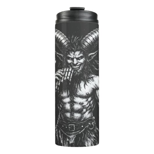 Gehörnter Wintersatyr — von BurnsInHell Thermosbecher (Vorderseite)