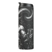 Gehörnter Wintersatyr — von BurnsInHell Thermosbecher (Nach rechts gedreht)