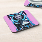 Gehörntes Dilemma ihrer Begierden Getränkeuntersetzer (Linke Seite)