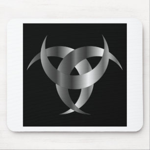 Gehörntes Triskele- das Horn von Odin Mousepad