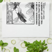 Gehorsam-Arbeits-Honigbienen Henry V Shakespeare Küchentuch (Gefaltet)