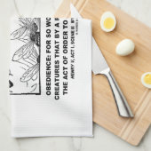 Gehorsam-Arbeits-Honigbienen Henry V Shakespeare Küchentuch (Viertel Falte)