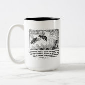 Gehorsam-Arbeits-Honigbienen Henry V Shakespeare Zweifarbige Tasse (Links)
