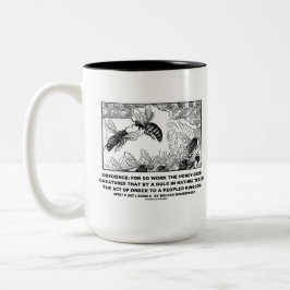 Gehorsam-Arbeits-Honigbienen Henry V Shakespeare Zweifarbige Tasse