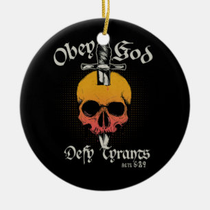 Gehorsam Gott trotzt Tyrannen handelt 5 29 Glauben Keramik Ornament