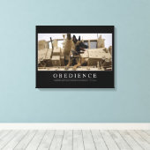 Gehorsam: Inspiration 2 Leinwanddruck (Insitu (Holzboden))