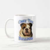 Gehorsam mit dem Bulldog Kaffeetasse (Links)