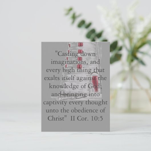 Gehorsam Postkarte (Stehend Vorderseite)