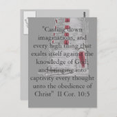 Gehorsam Postkarte (Vorne/Hinten)