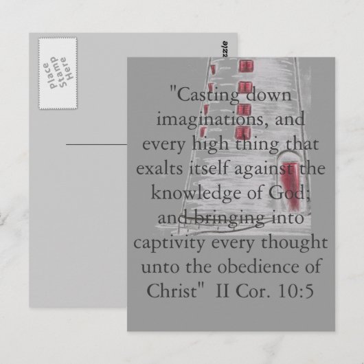 Gehorsam Postkarte (Vorne/Hinten)