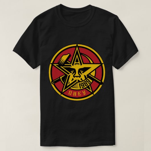 Gehorsam Stern 1989 T-Shirt (Design vorne)