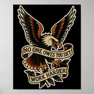 Gehört Ihr Vintag Harder Eagle (auf der Rückseite) Poster