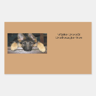 Gehört Namensaufkleber Rechteckiger Aufkleber