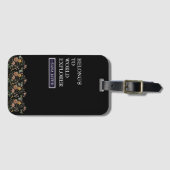 Gehört zu World Explorer Monogram Floral Gepäckanhänger (Vorderseite (Horizontal))