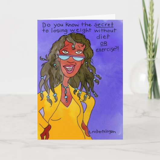 Gehört zum Verlust des Gewichts Karte (Vorderseite)