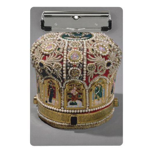 Gehrungsfugekronen-Set mit Perlen und wertvolles Mini Klemmbrett (Vorderseite)