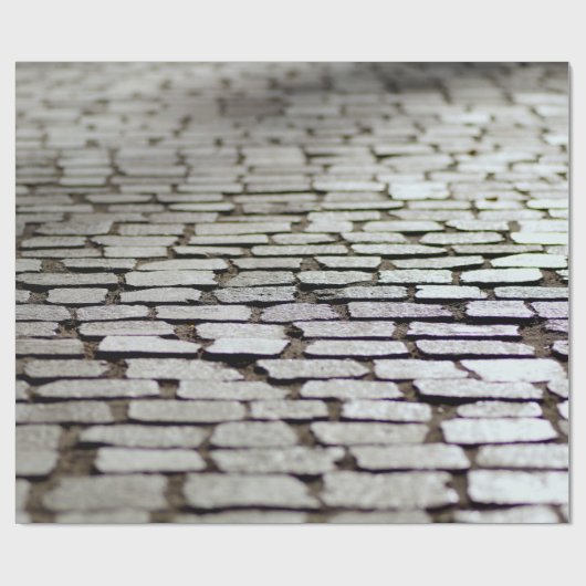 Gehsteig zu Pflastersteinen Geschenkpapier (Flach)