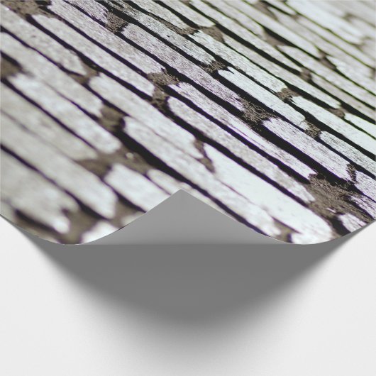 Gehsteig zu Pflastersteinen Geschenkpapier (Ecke)