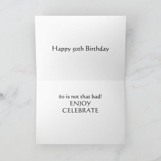 "GEHT APE?" 60. GEBURTSTAG SPASS KARTE (Innenseite)