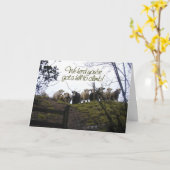 Geht es bald gut. Kühe Karte (Gelbe Blume)